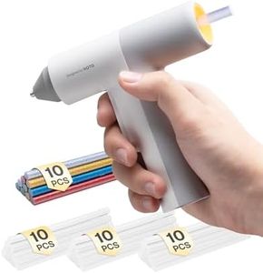 HOTO Cordless Auto Dispensing Glue Gun, Easyflow Hot Glue Gun with 40 Glue Sticks, 30s Fast Preheating, 3000mAh, Anti-Scald & Anti-Drip, Wireless/Wired, Ideal for DIY/Kids Crafts & Home Repairs