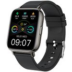 Ordtop Smart Watch, Fitness Tracker 1.69" Touch Screen Men's Women's Smartwatch Sports Watch Pedometer Heart Rate Monitor Waterproof IP68 Smart Watch 24 Modes Smart Bracelet Stopwatch for Android iOS