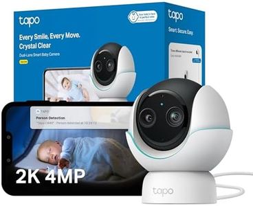 Tapo C840 2K 4MP Dual-Lens Baby Monitor,360° Baby Tracking​ Security Camera, HD Night Vision,AI Detection Indoor Cameras House Security,Sleep Analysis,Alexa,Google Home,Flexible Storage,No Monthly Fee
