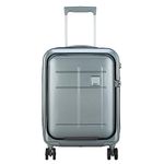 VIP Zorro Strolly 55Cm 360° SMS|Trolley Bag, Speed_Wheel Suitcase for Travel, 8 Wheel Luggage for Men and Women, Polycarbonate Hard Side Cabin and Check in Bag (Silver, Small)