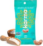 Sea Salt Cashews with Skin by Karma Nuts, Whole, Roasted, Vegan, Gluten Free, Low Net Carb, Natural, Everyday Nut Snack, 1.5 Ounce (12 Snack Packs)