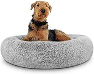 The Dog’s Bed Dog Bed, Large lightGrey Removable Cover Calming Nest Bed