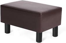 Joveco Small Footstool Ottoman Faux