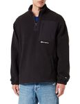 Champion Men's Rochester 1919 Eco Future - Recycled Polar Half Zip Sweatshirt, Nero, M UK