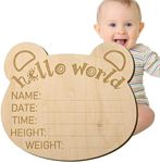 Yharnamite Wooden Baby Announcement