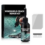 Windshield Crack Repair Kit, 2024 New Glass Scratch Remover, DIY Glass Cracked Repair Kits for Fix Auto Windscreen Glass Cracks/Scratch/Chips/Nicks/Half-Moon/Star-Shaped/Bulls-Eye (1PCS)