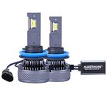 Allextreme K18-H11 LED Headlight 130 Watt H11 Car Driving Headlamp Bulb Lights 19800LM Chip Fog Light Ideal for Cars