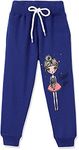 T2F Girls Slim Fit Track Pants(GLS-JOG-01_Royal Blue_3 Years-4 Years)