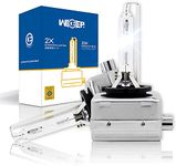 Wideep D1S Xenon HID Headlight Bulbs, 6000K 35W,Car Headlight Lamp Replacement Bulb 66144 66140 85140 85415 for High Low Beam, 2 Pcs