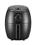 FRIGIDAIRE EAF180-BLACK, Air Fryer-Oil-Free Healthy Cooking-Digital Controls-Removable, Dishwasher-Safe Pan and Tray, 1.7, Black