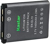 Kastar EN-EL10 Lithium-Ion Battery Replacement for Nikon EN-EL10 and Nikon Coolpix S60 S80 Coolpix S200 S203 S210 S220 S230 Coolpix S500 S510 S520 S570 Coolpix S600 S700 Coolpix S3000 S4000 S5100