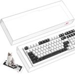 ZIYOU LANG KC04 Acrylic Clear Transparent Keyboard Cover(17.4 * 6.5 * 1.89’’) with Dustproof Waterproof Anti-hit Anti-cat Protective Case for Compact Layout 94/96/98Key Mechanical Gaming Keyboard