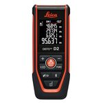 Leica DISTO D2 Smart Laser Tape Measure | 150m Range +-1.5mm Accuracy | Smart Horizontal Mode | Foldable End-Piece Auto-Detection | Bluetooth 6.0 & NFC | Art. No. 986858