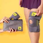 betterhood Premium 4-Strap Knee Brace with Stabilizers | Open Patella Knee Support with Side Hinges | Knee Cap Support for Arthritis, Joint Pain & Post-Surgery Recovery | Adjustable, Anti-Slip (1 Piece)