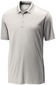 Opna Mens Dry-Fit Golf Polo Shirts,Silver,3X-Large