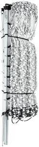 Premier 1 VersaNet® Plus, 20" H x 50'L Portable Electric Garden Net Fence with Built-in Posts | 2" x 2" Strand Spacing at Bottom to Keep Rabbits, Raccoons and Varmints Out of Gardens | White/Black