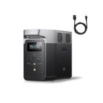 EF ECOFLOW Delta 2 Portable Power Station with AC Cable, 1024Wh LiFePO4 (LFP) Battery, 1800W AC/100W USB-C Output, Solar Generator(Solar Panel Optional) for Home Backup Power, Camping & RVs