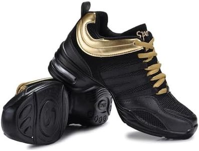 Hixingo Chaussures de Danse Modern Jazz Femme Cheerleading Cheer Chaussures de Sport Danse Gymnastique Baskets Yoga Entraînement Aérobic pour Femmes et Fille