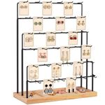 GEAMSAM Earring Display Stands for Selling, 36 Hooks Earring Stand, Jewelry Display for Vendors Earring Cards, Bracelets, Rings, Necklaces