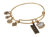 Alex and Ani Polar Express Train Ticket II Duo Charm Bracelet Blue One Size, One Size, Brass, no gemstone