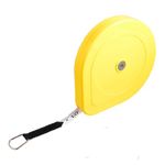 uxcell 20M x 13mm Metric Retractable Fiberglass Measuring Tape Ruler Yellow