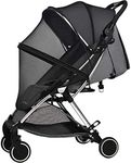 Stroller Bug net Universal Mosquito net for Stroller Unique Double Zipper Design for Baby Stroller Easy to Install and Portable-Fit for Strollers Car seat Bassinet Cradle