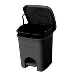 SIGNORA WARE Plastic 7 Liters Modern Lightweight Pedal Dustbin/Thrash Can Dustbins With Lid For Home Office/Non Garbage Smell/Unbreakable Single Mould/Heavy Duty Kitchen Bedroom Bathroom(7Ltr Black)