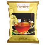 Desire Instant Premix Instant Ice Tea Lemon Flavor - Refreshing Taste - Can Enjoyed with Hot or Cold Water - Natural Lemon tea Premix (1kg Serves 80 Cups, Pack of 1)