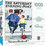 MasterPieces Saturday Evening Post Jigsaw Puzzle, Norman Rockwell at The Doctor Collage, 1000 Pieces Runaway