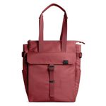 DailyObjects PET Red Clay Pole Convertible Totepack (Tote Bag + Backpack) for Women and Men I Fits any Laptop Upto 14 Inches I Spacious & Sturdy | Lightweight Shoulder Handbag wih Laptop Compartment