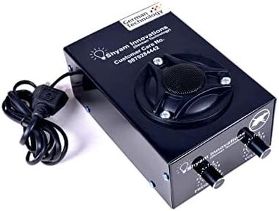 SHYAM INNOVATIONS Ultrasonic Rat/Rodent/Pest. Repeller for Kitchen/Warehouse/Restaurant/Multi Car Parking Textile Markets/Et(Black),Made in India(Area Covered:1000 SF)*.