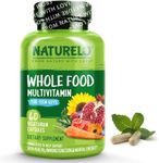 NATURELO Whole Food Multivitamin for Teenage Boys - Daily Vitamin & Mineral Supplement - with D3, Zinc, B12 & Plant Extracts - 60 Vegan Capsules | 1 Month Supply