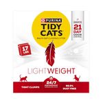 Purina Tidy Cats Lightweight Clumping Cat Litter, 24/7 Performance Multi Cat Litter - 17 lb. Box