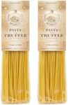 Morelli Truffle Tagliolini Italian Pasta - Gourmet Pasta - Handmade in Small Batches - Imported Italian Pasta Noodles - Durum Wheat Semolina Pasta - 8.8 Ounce / 250g (2 Pack)