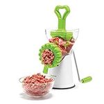 Starfrit Manual Meat Grinder - Include 2 Blades and a Funnel for Homemade Sausages