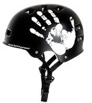 Sport Direct™ "The Hand™ BMX/Skateboard/Bike/Scooter Helmet Black 55-58cm Unisize Headlock and Adjustable Straps with Quick Release Chin Buckle CE EN 1078:2012 Approved