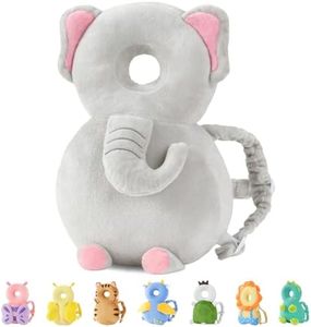 JunNeng Toddler Baby Head Protection Cushion Backpack Wear,Grey Elephant