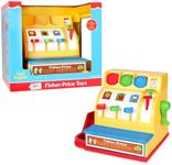 Fisher Price Classics | Cash Register | Educational and Learning Toy, Ideal for Toddler Role Play, Classic Toy with Retro-Style Packaging, Suitable for Boys and Girls Ages 2+ | Basic Fun 2073