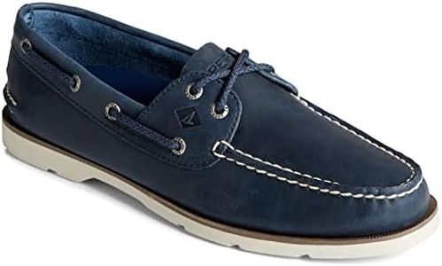 Sperry Men's Leeward 2-Eye Boat Shoe, Blue, 12, Blue, 12