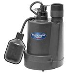Superior Pump 92250 1/4-Horsepower Thermoplastic Sump Pump with Tethered Float Switch