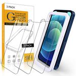 Arae Screen Protector for iPhone 12 Mini, HD Tempered Glass Anti Scratch Work with Most Case, 5.4 inch, 3 Pack