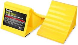 PR1ME Wheel Chocks, Non Slip Base, Suitable for Most Tyre Sizes, Ideal Chocks for RV, Trailer, Without Rope, Lightweight, Easy to Carry, Helps Keep Your RV Trailer in Place