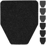 Urinal Mats 6 Pack Urinal Pads Urinal Floor Mats for Men Bathroom Commerical Disposable Non-Slip Rubber Backing Washable Urinals Mat Eliminating Odor 17.7" x 20.5" (3 Pcs Black 3 Pcs Dark Grey)