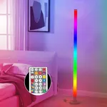 SKYLAR 59" LED Corner Floor Lamp | RGB Floor Lamp with Remote Control, 5 Music Sync Modes | 16 Million Colors, Color-Changing Standing Lamp, Easy Assembly