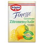 Dr Oetker Finesse Grated Lemon Peel Zest 3X 6G - Imported by DFB