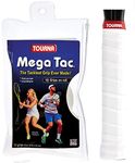 Tourna Unique Mega Tac Weib Overgrip (Pack of 10) - White, One Size