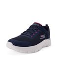 Skechers-Women's Walking Shoes-GO Walk FLEX-124817ID-NVCL-8 Navy/Coral