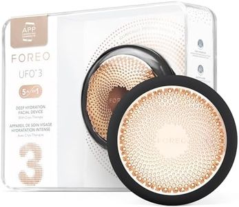 UFO 3 masque hydratant visage profond - Spa visage 5 en 1 - Luminothérapie lumière rouge, thermothérapie, cryothérapie, massage facial T-Sonic, anti-âge - Masque facial infuseur de soins - Black