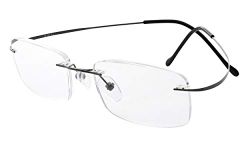 Eyekepper Titanium Rimless Eyewear Men Women Black