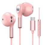 USB C Headphones for Samsung Galaxy S23 S24 Ultra S22 S21 FE S20 A53 A54 A55 USB C Earphones with Microphone In-Ear Headphones Wired Earbuds USB Type C Earphones for iPhone 15 Pro Max iPad 10 Pixel 8